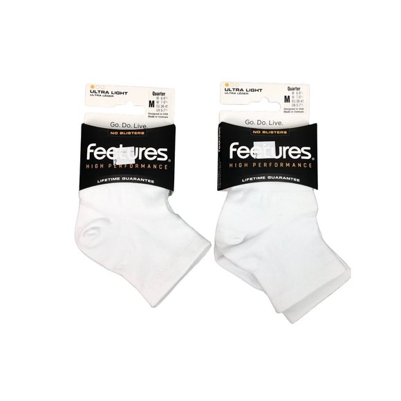 Feetures Accessories 2 Pairs Feetures Ultra Light Quarter Socks